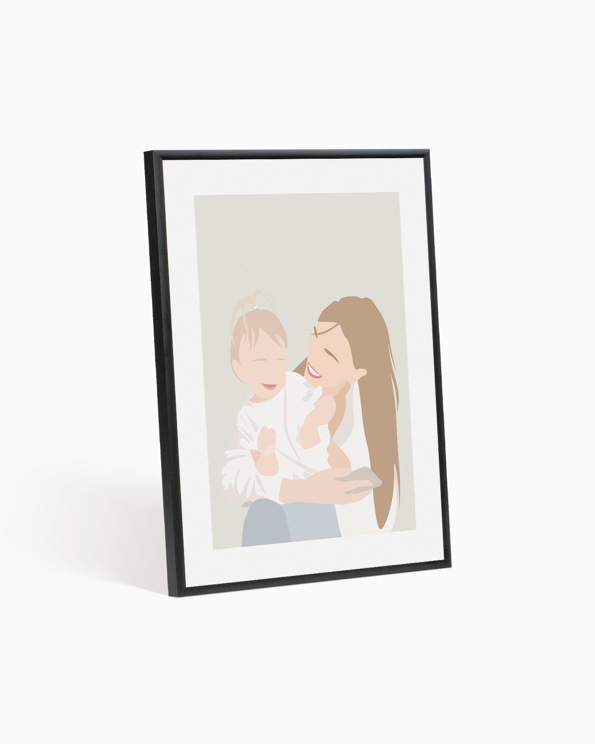 Poster Personalizzato Ritratto Flat