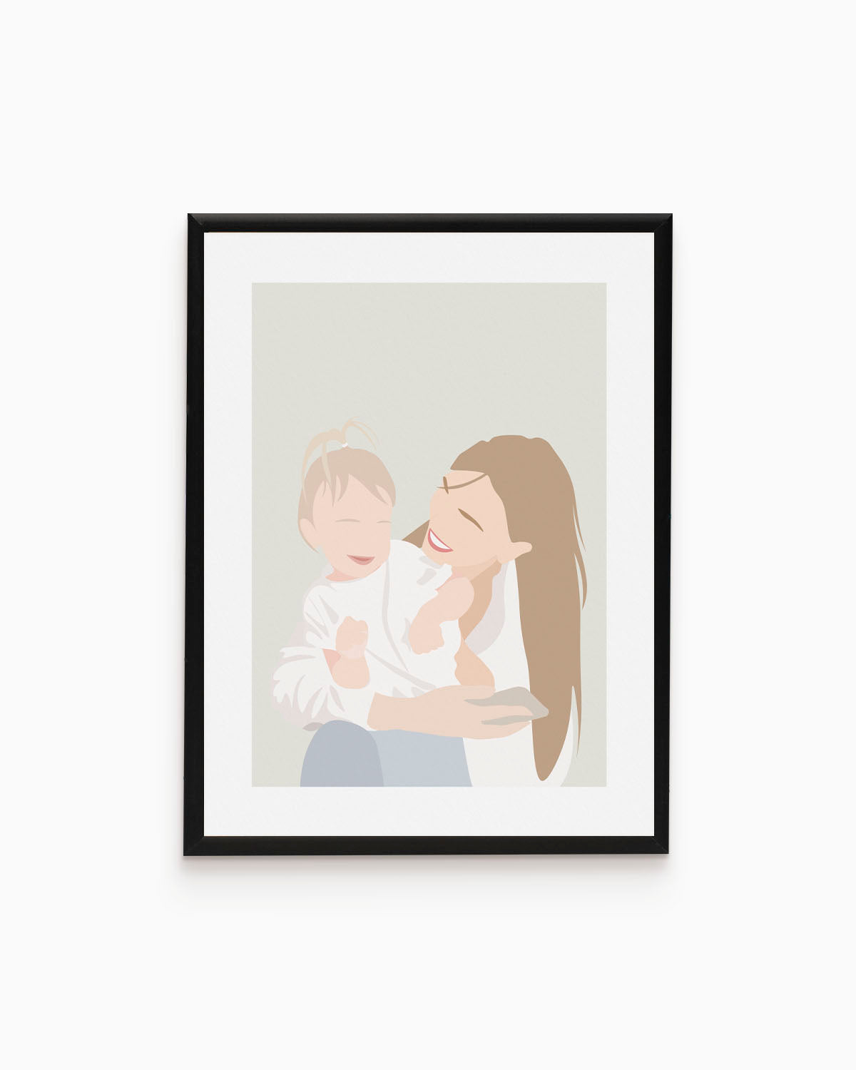 Poster Personalizzato Ritratto Flat