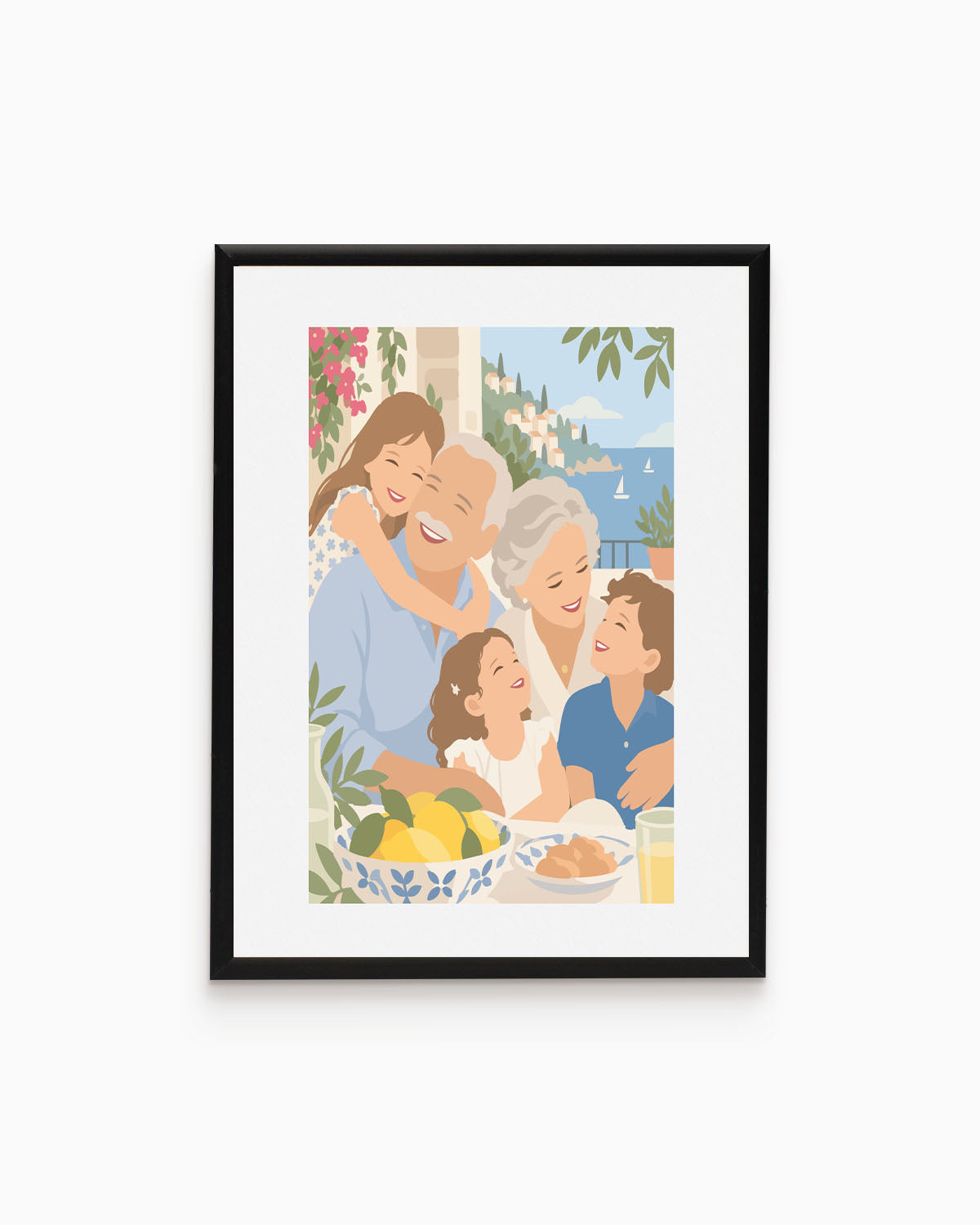 Poster Personalizzato Ritratto Flat