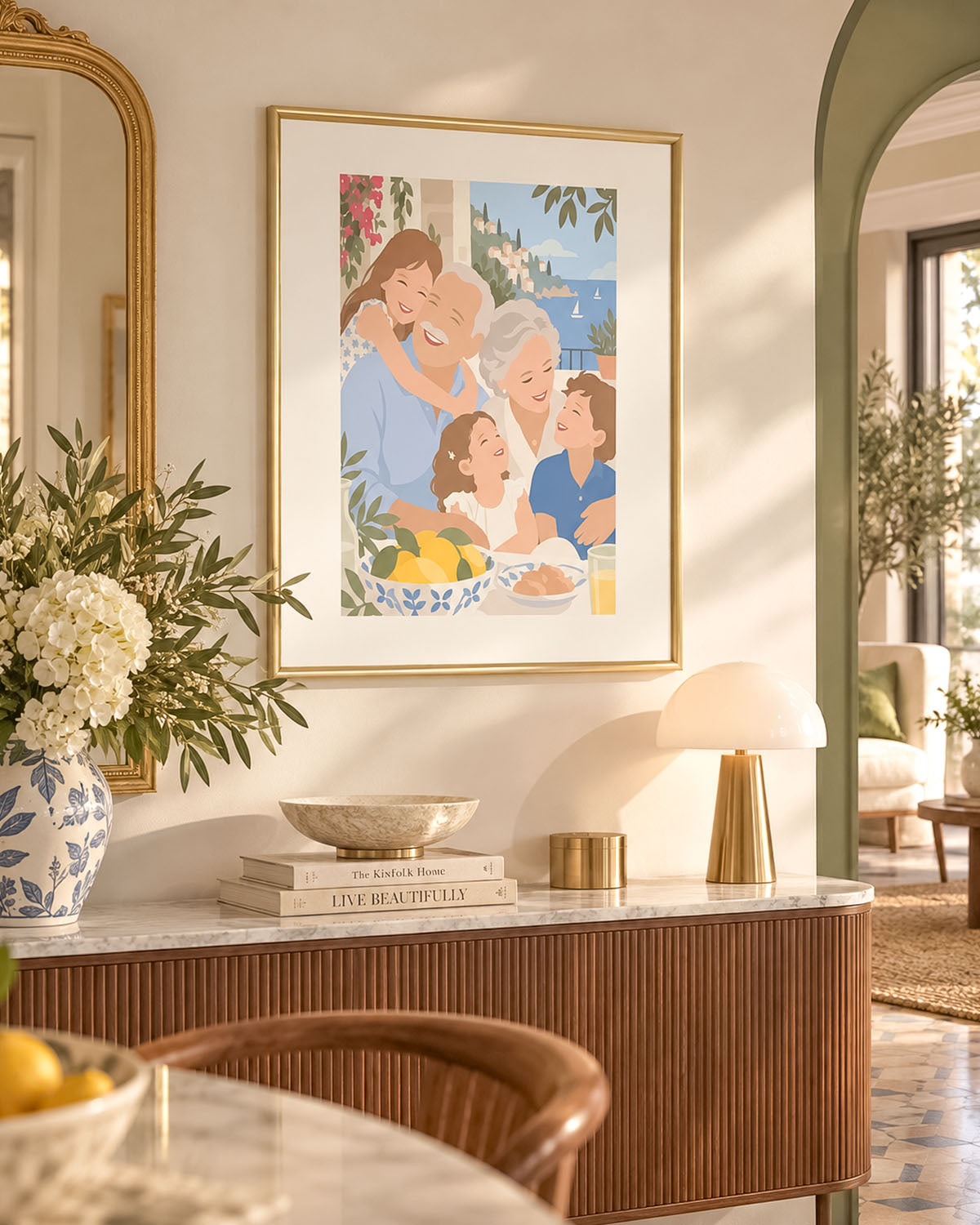 Poster Personalizzato Ritratto Flat