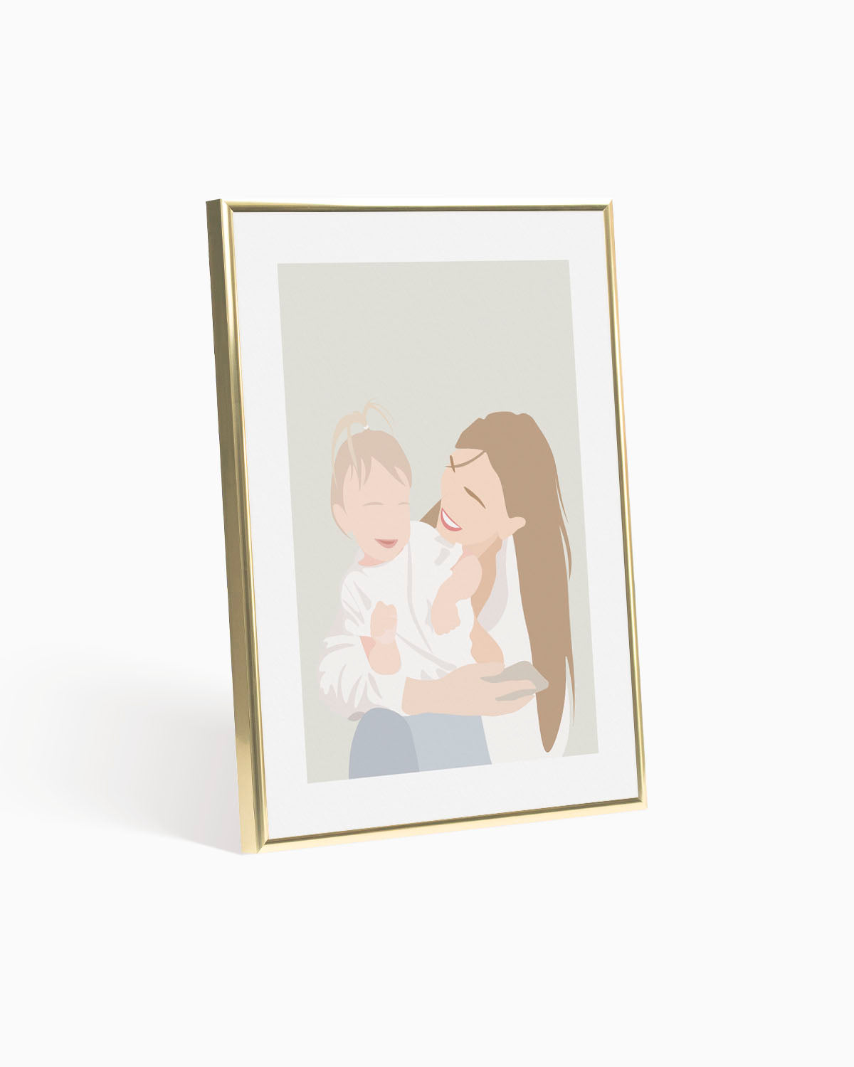 Poster Personalizzato Ritratto Flat