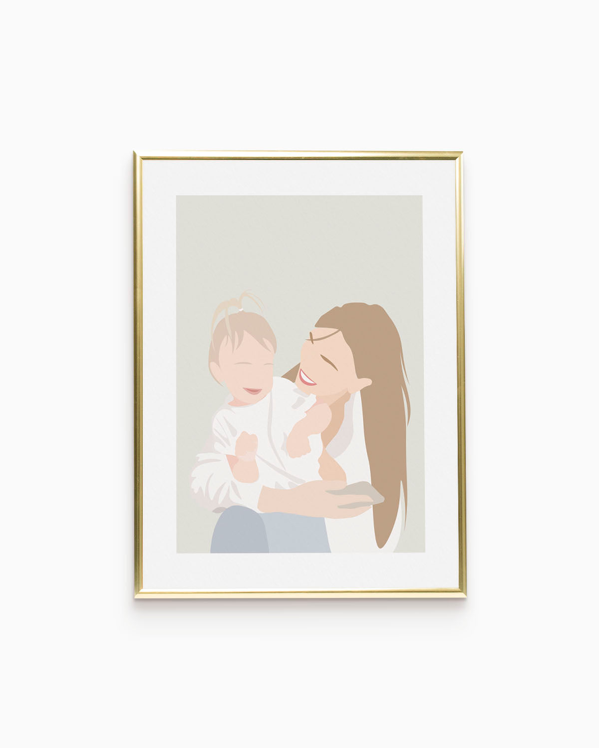 Poster Personalizzato Ritratto Flat