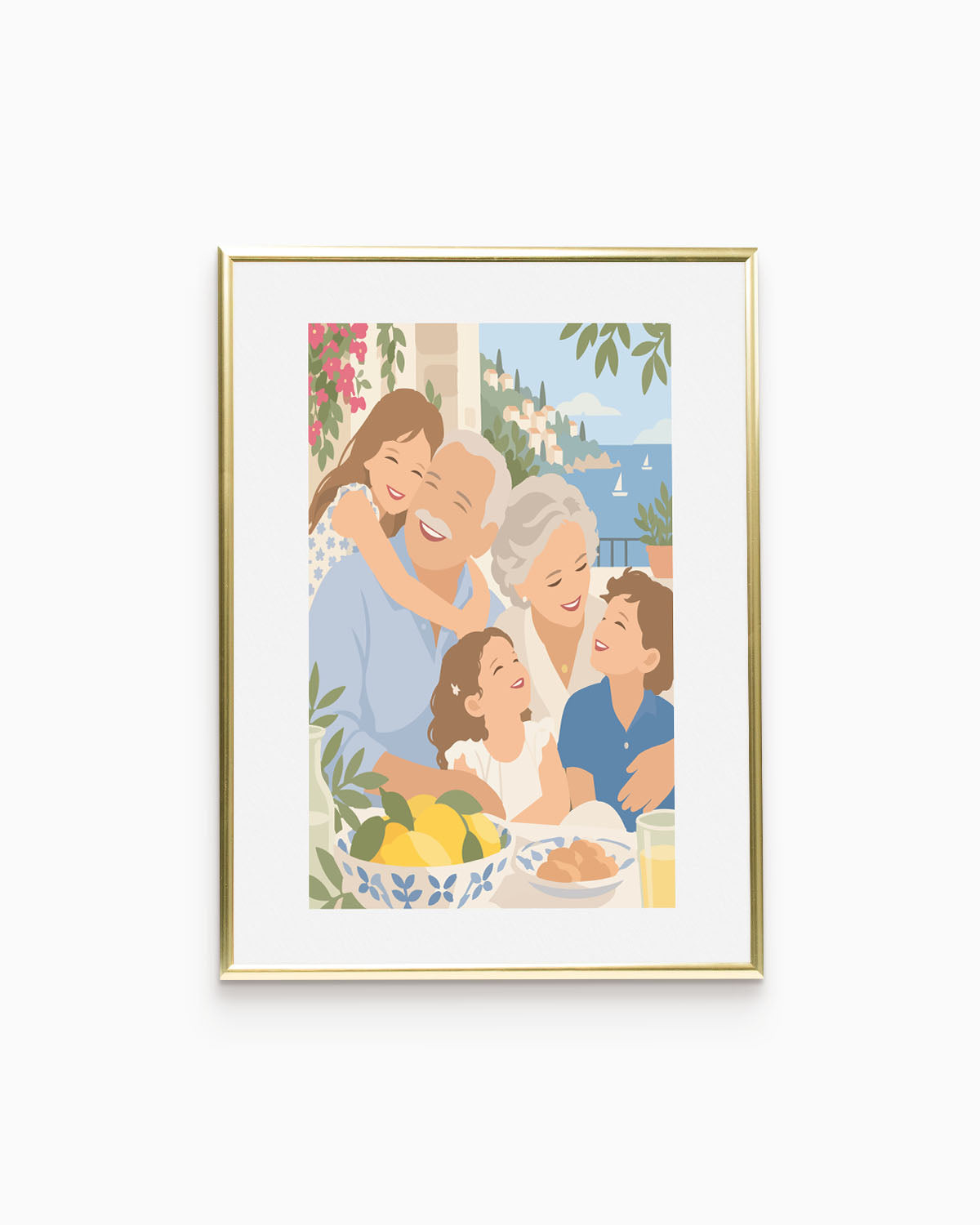 Poster Personalizzato Ritratto Flat