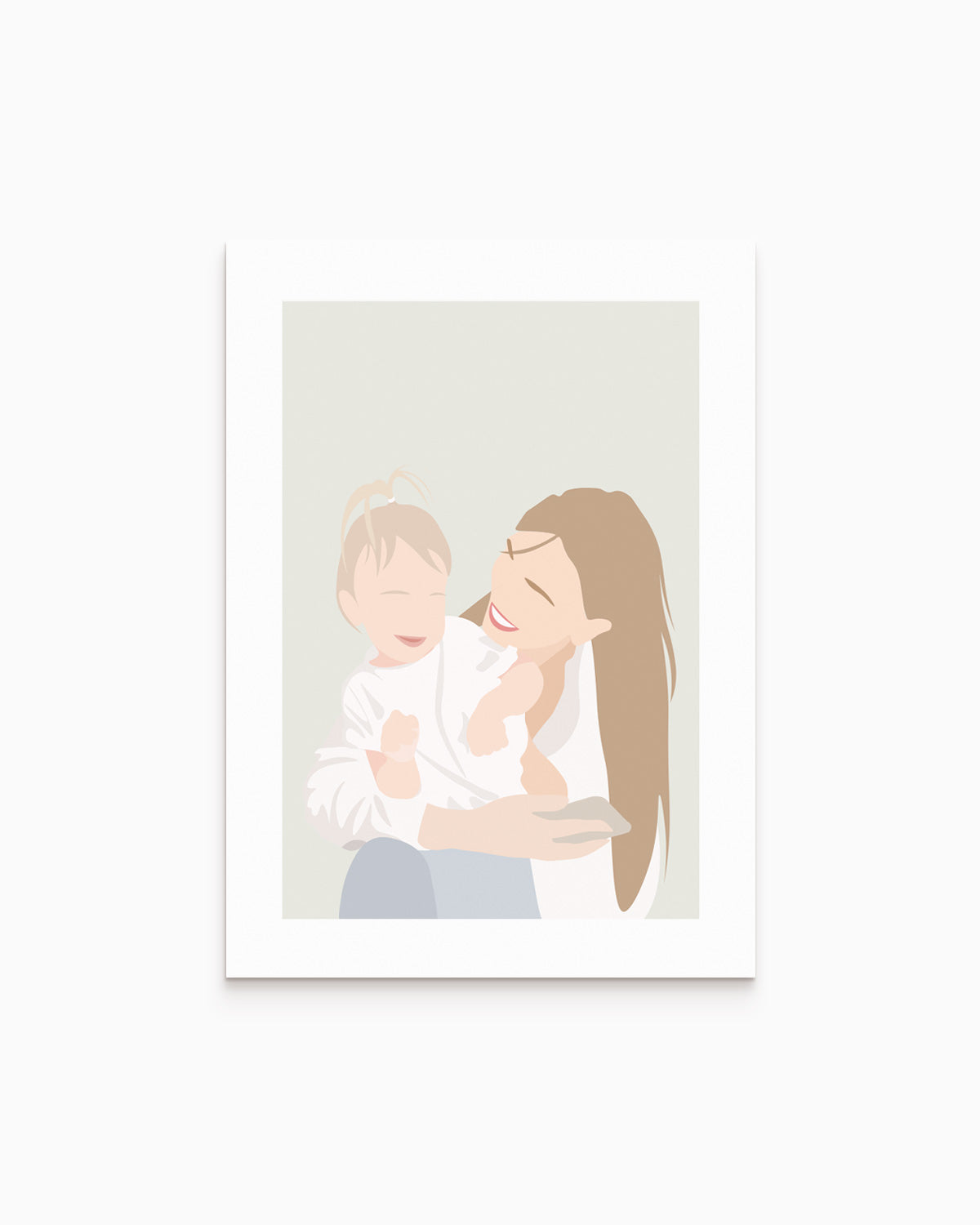 Poster Personalizzato Ritratto Flat