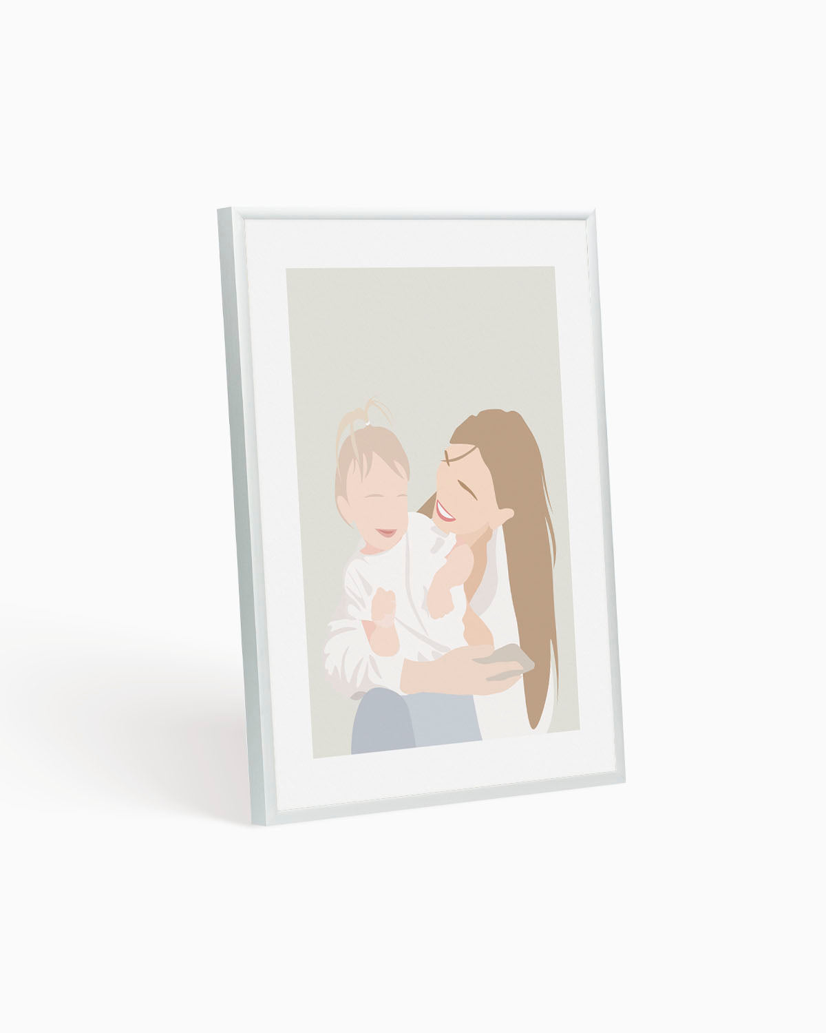 Poster Personalizzato Ritratto Flat