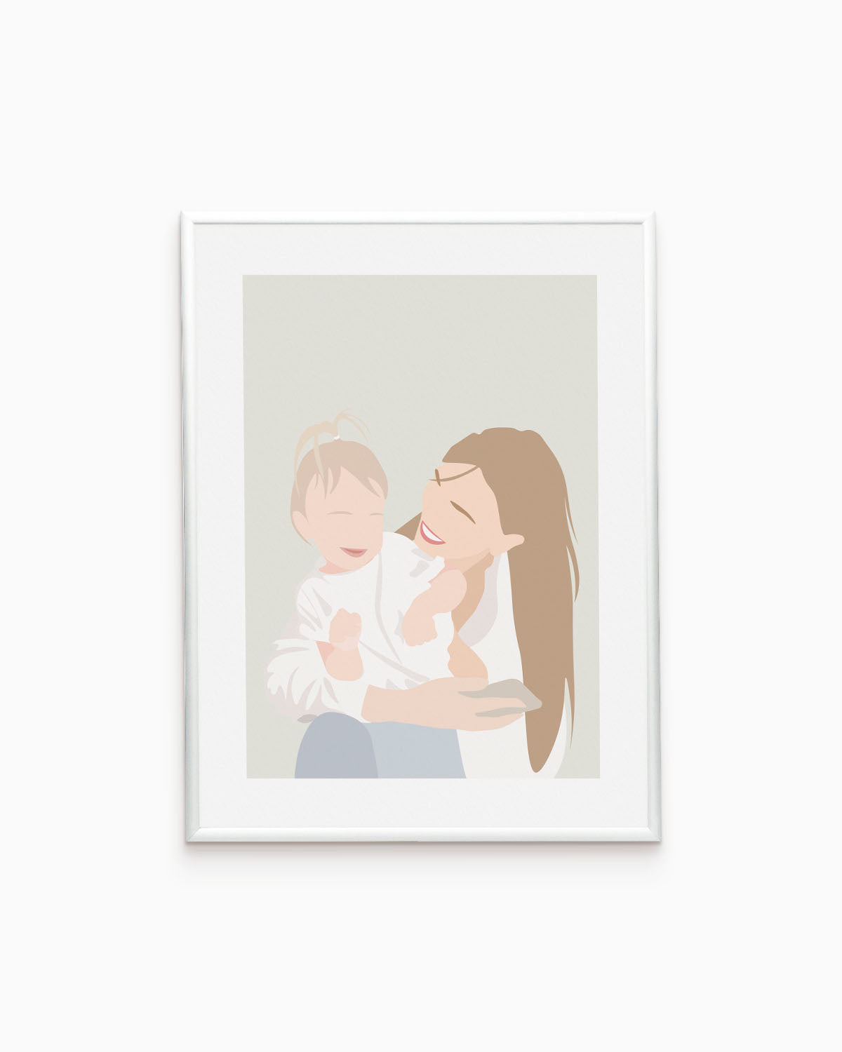 Poster Personalizzato Ritratto Flat
