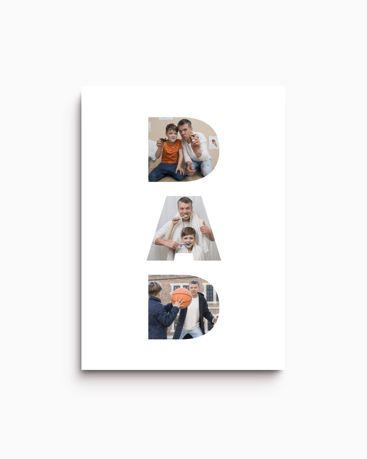 Poster Personalizzato Dad Collage