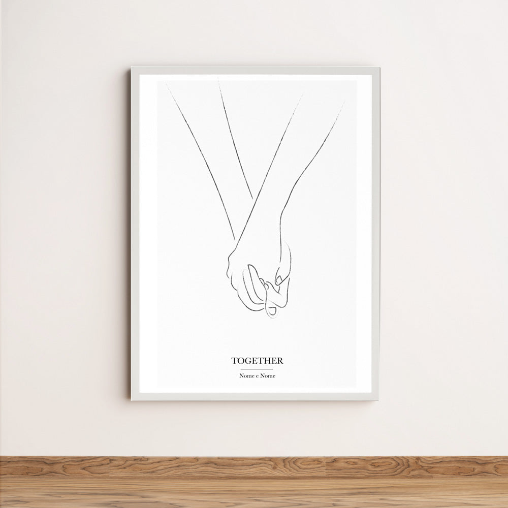 Poster Personalizzato Mano nella Mano