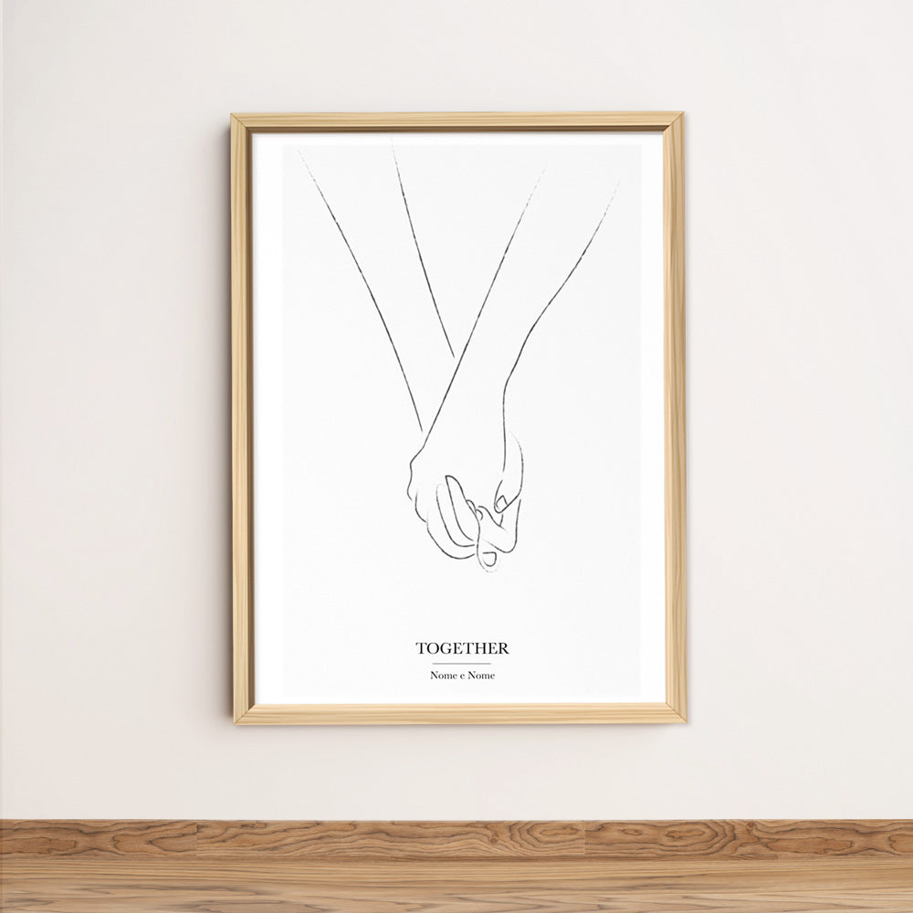 Poster Personalizzato Mano nella Mano