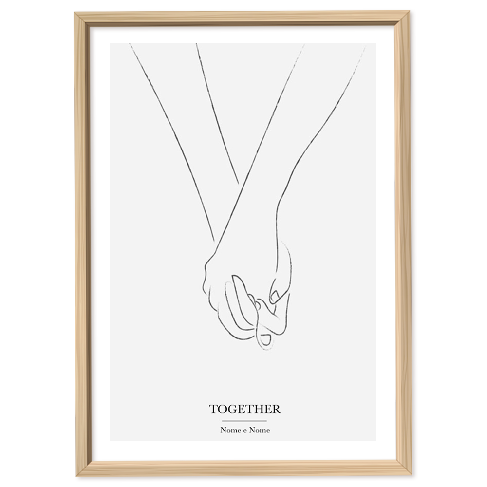 Poster Personalizzato Mano nella Mano