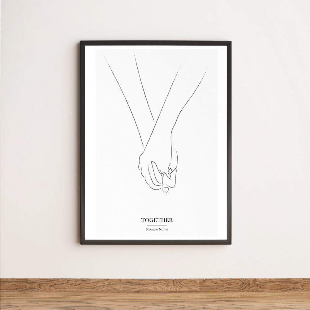 Poster Personalizzato Mano nella Mano