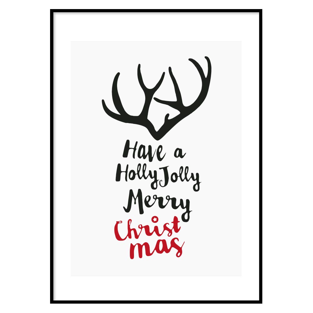 Poster Natalizio Holly Jolly