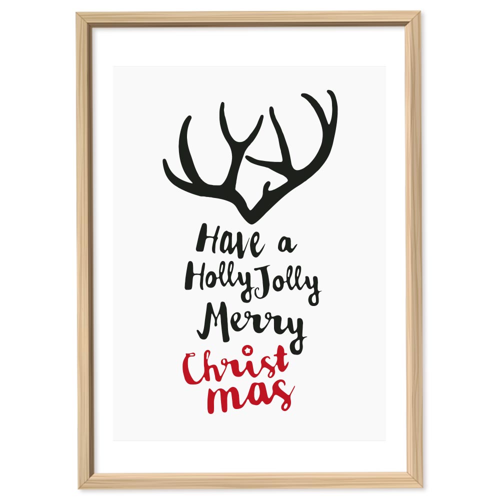 Poster Natalizio Holly Jolly
