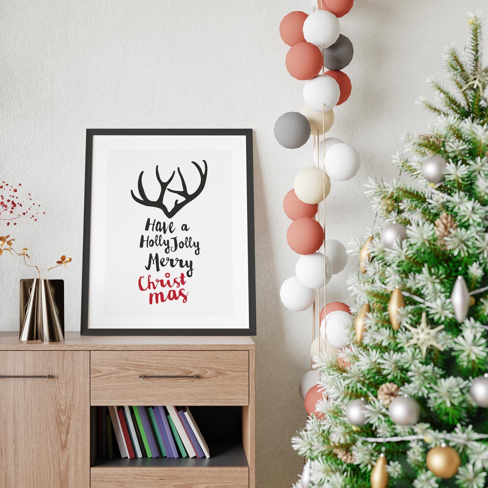 Poster Natalizio Holly Jolly