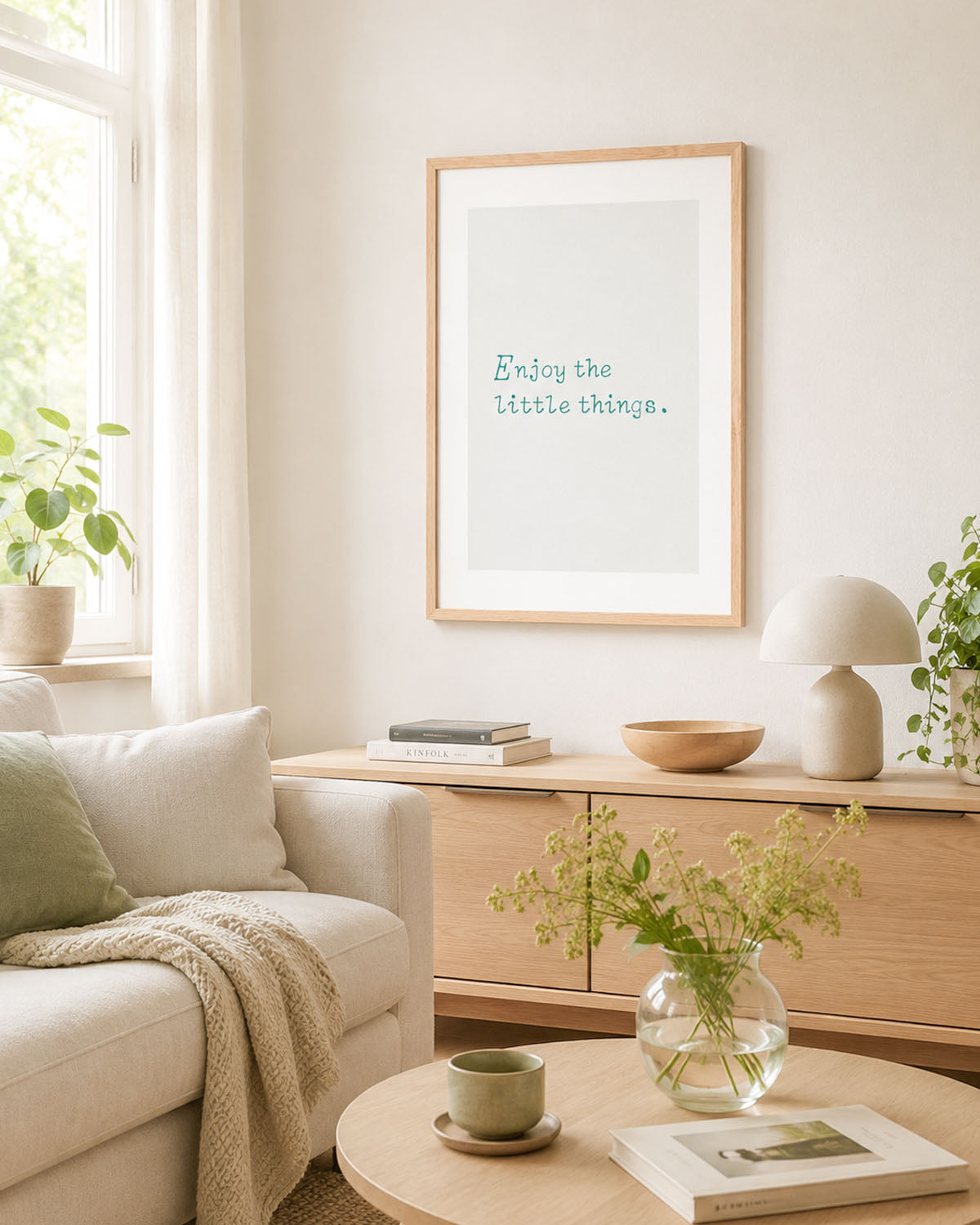 poster Typography con testi e citazioni, decorazione casa ideale per ambienti moderni