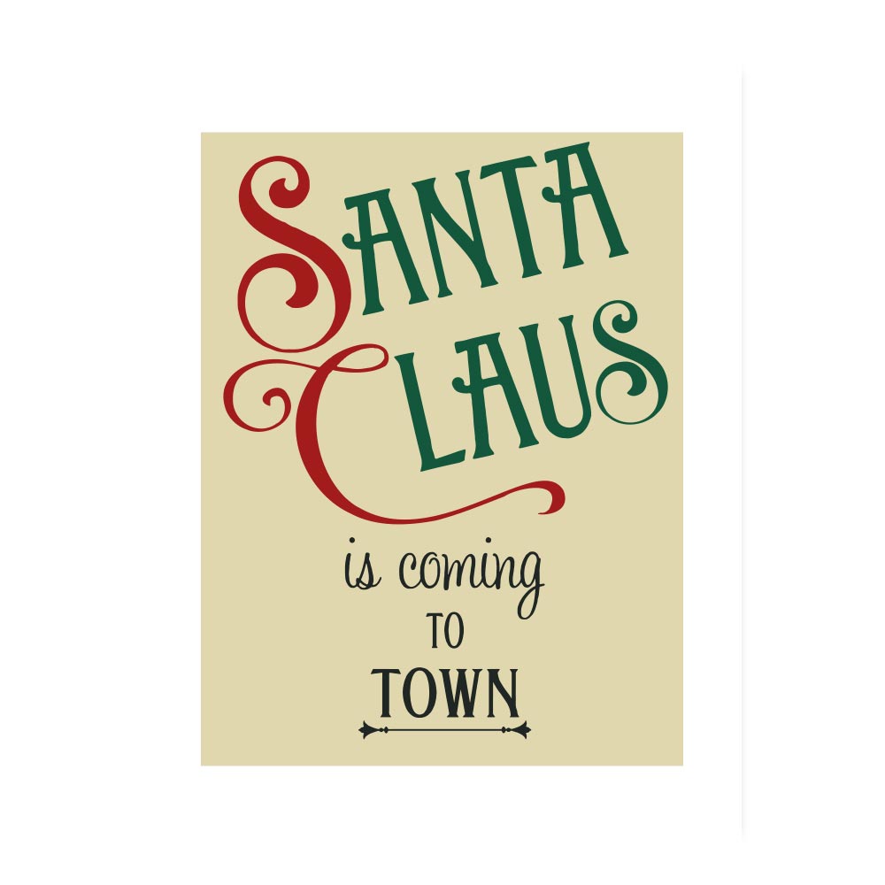 Poster Natalizio Santa Claus