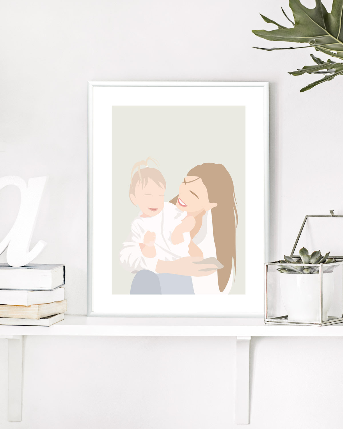 Poster Personalizzato Ritratto Flat