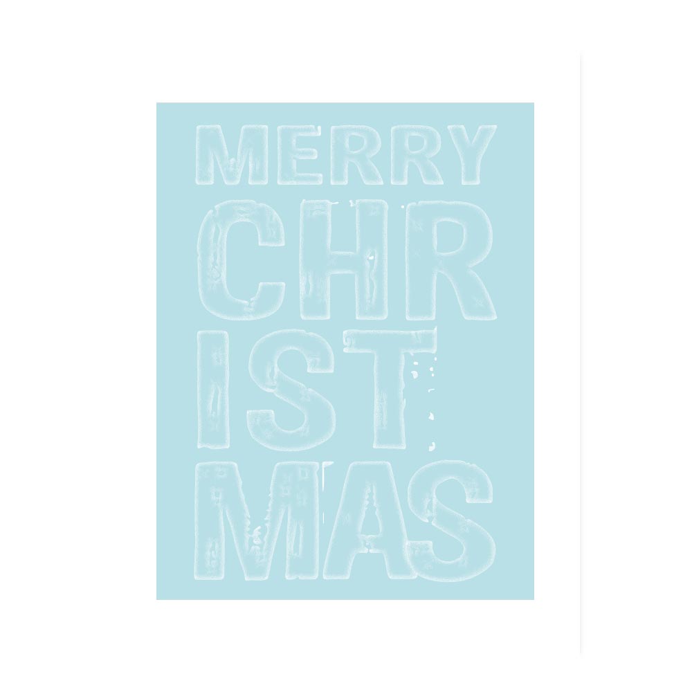 Poster Natalizio Ice Christmas