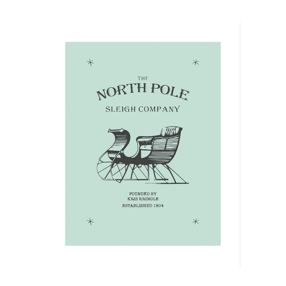 Poster Natalizio North Pole