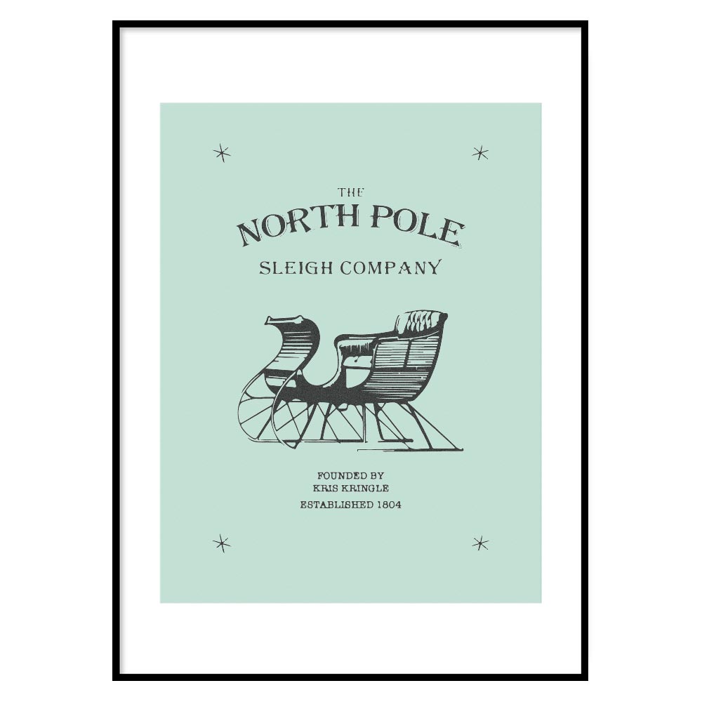 Poster Natalizio North Pole