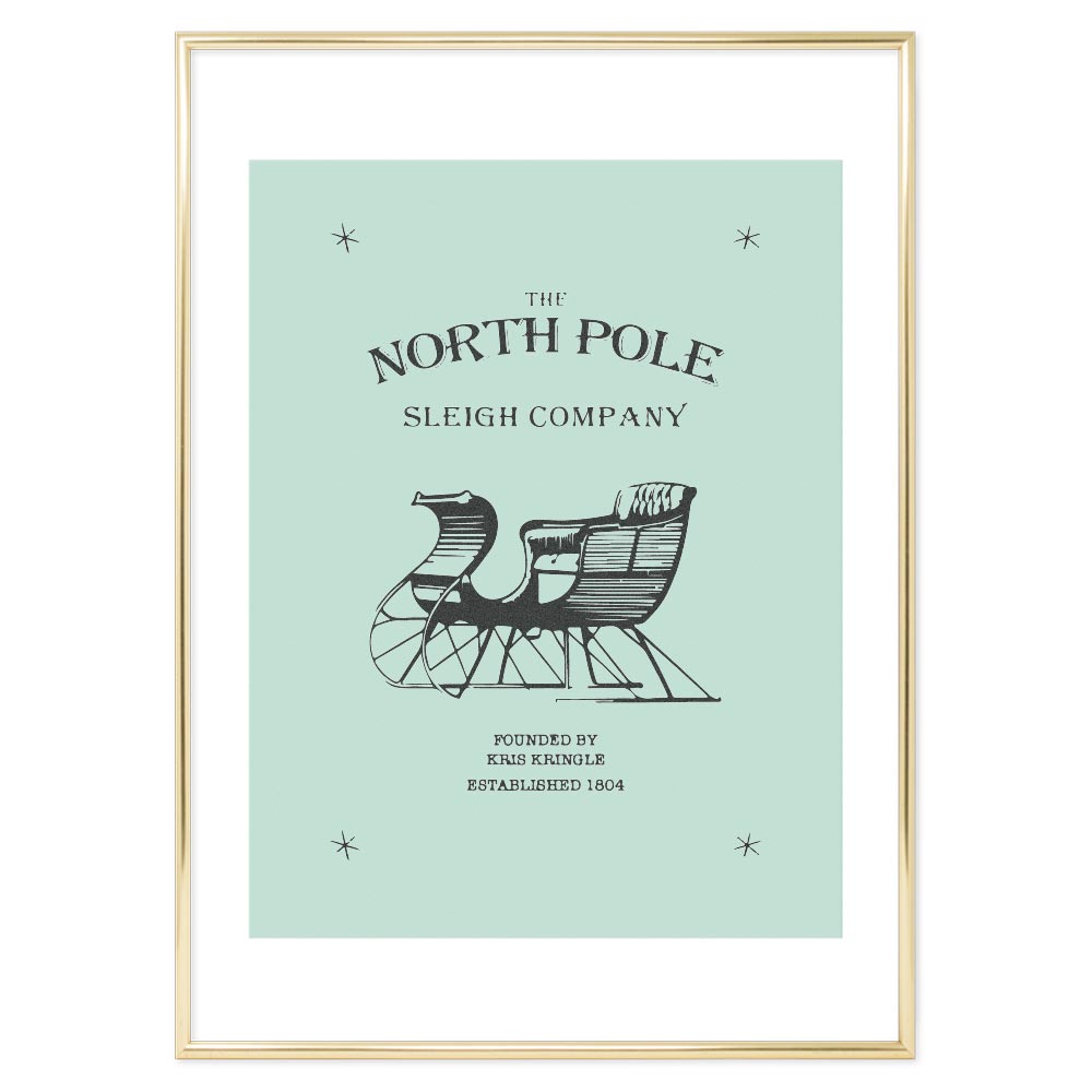 Poster Natalizio North Pole