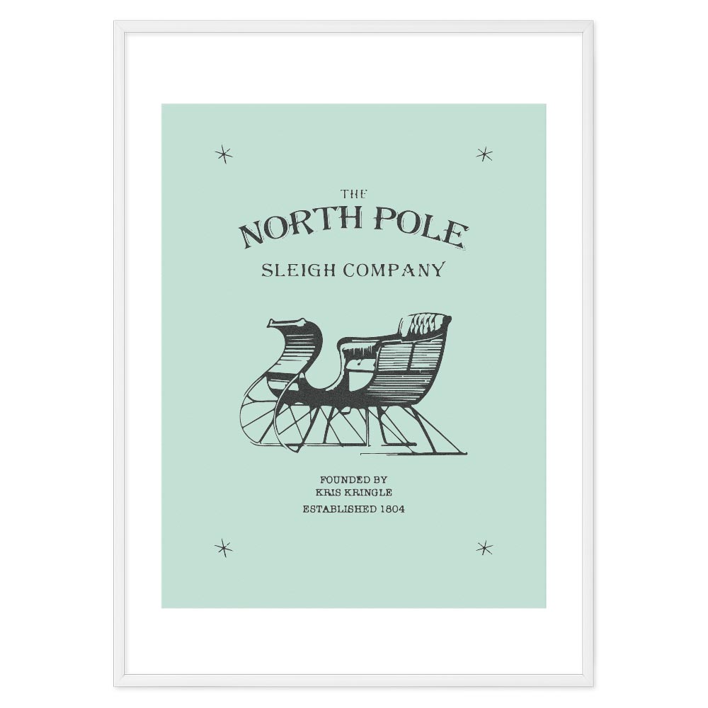 Poster Natalizio North Pole