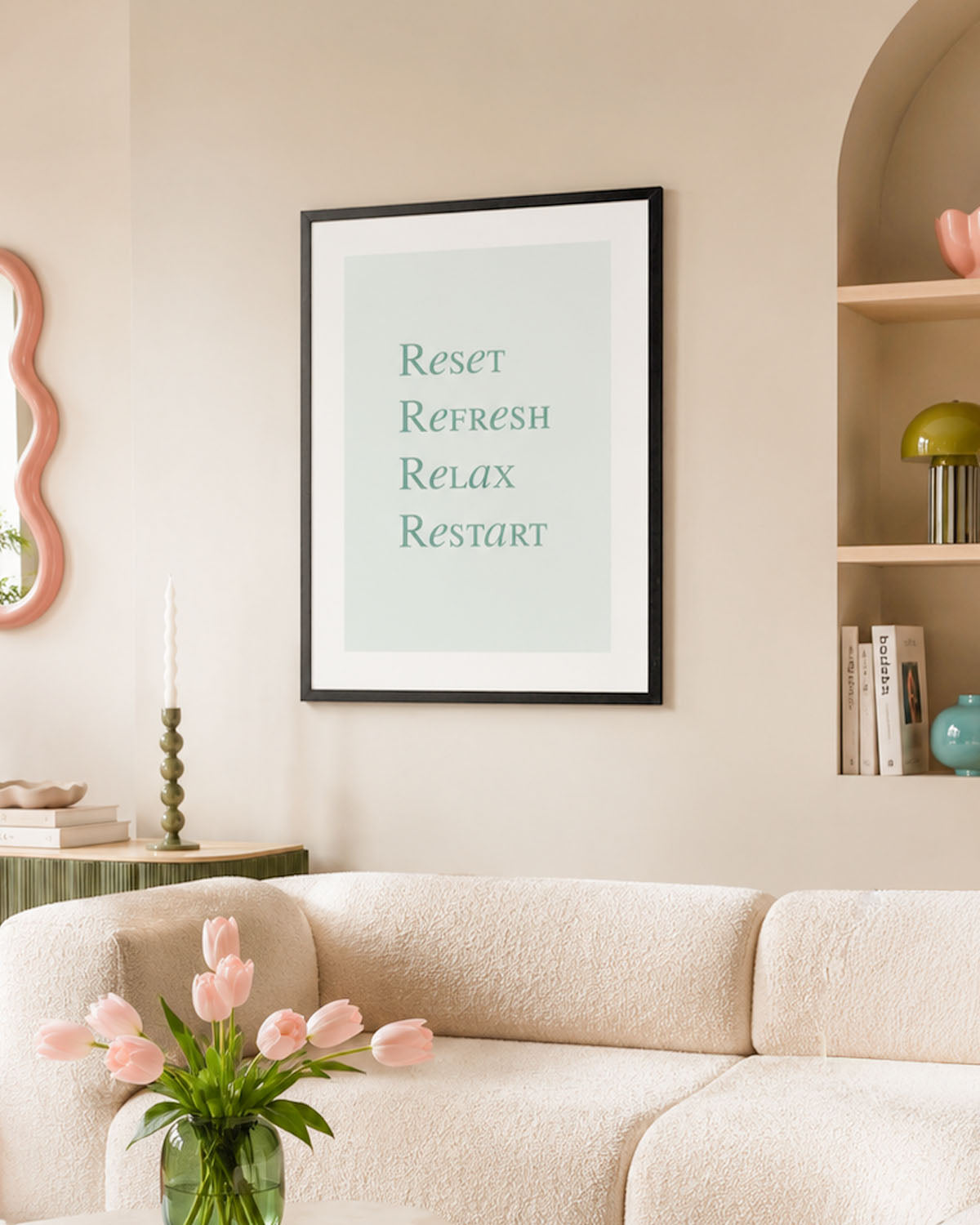 poster Typography con testi e citazioni, decorazione casa ideale per ambienti moderni