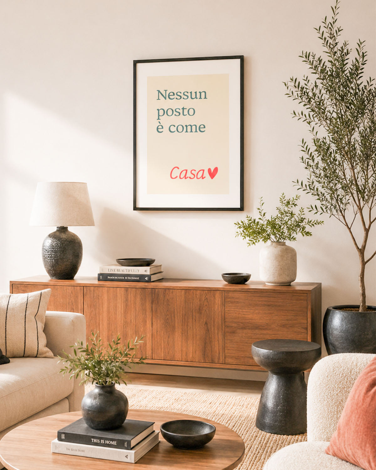 poster Typography con testi e citazioni, decorazione casa ideale per ambienti moderni