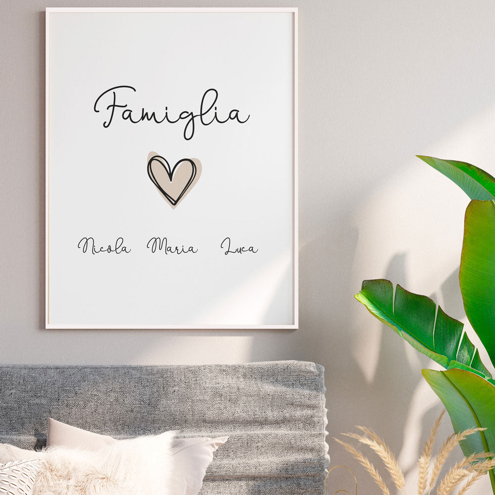 Poster Personalizzato Family