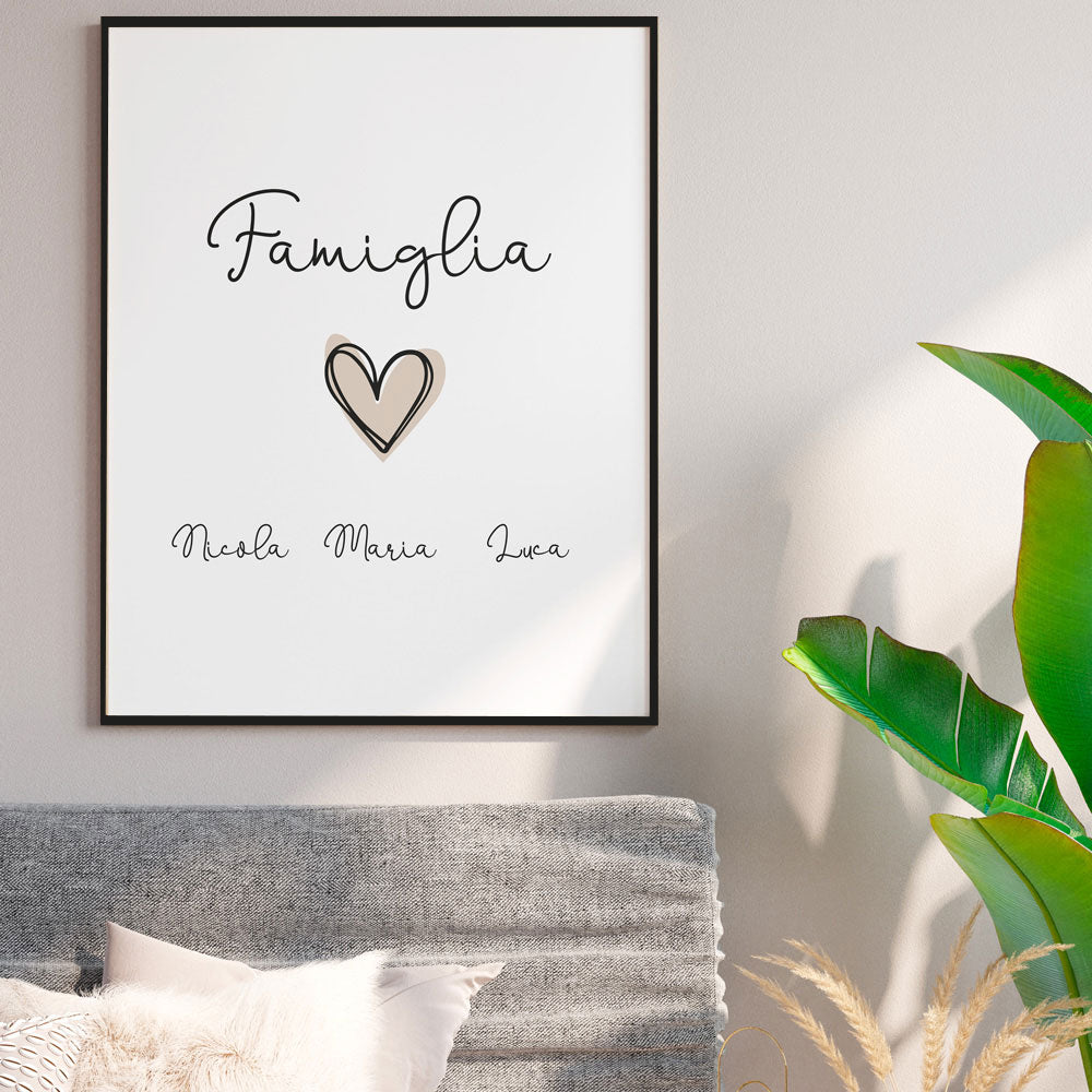 Poster Personalizzato Family