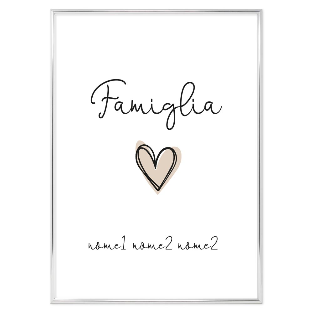 Poster Personalizzato Family