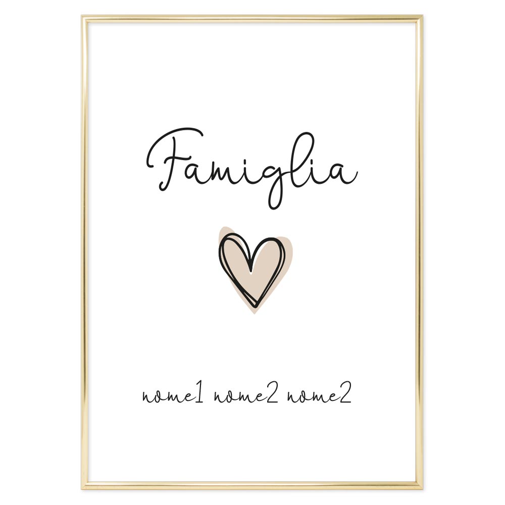 Poster Personalizzato Family
