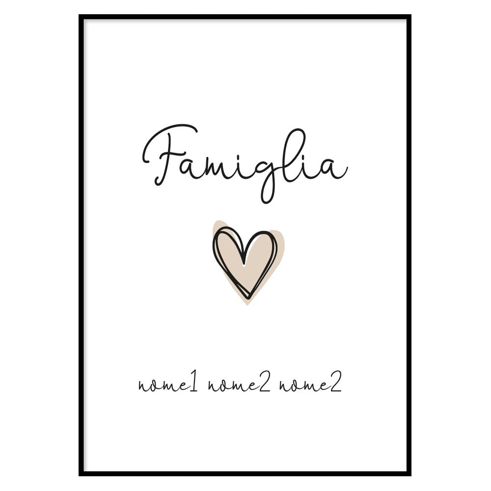 Poster Personalizzato Family