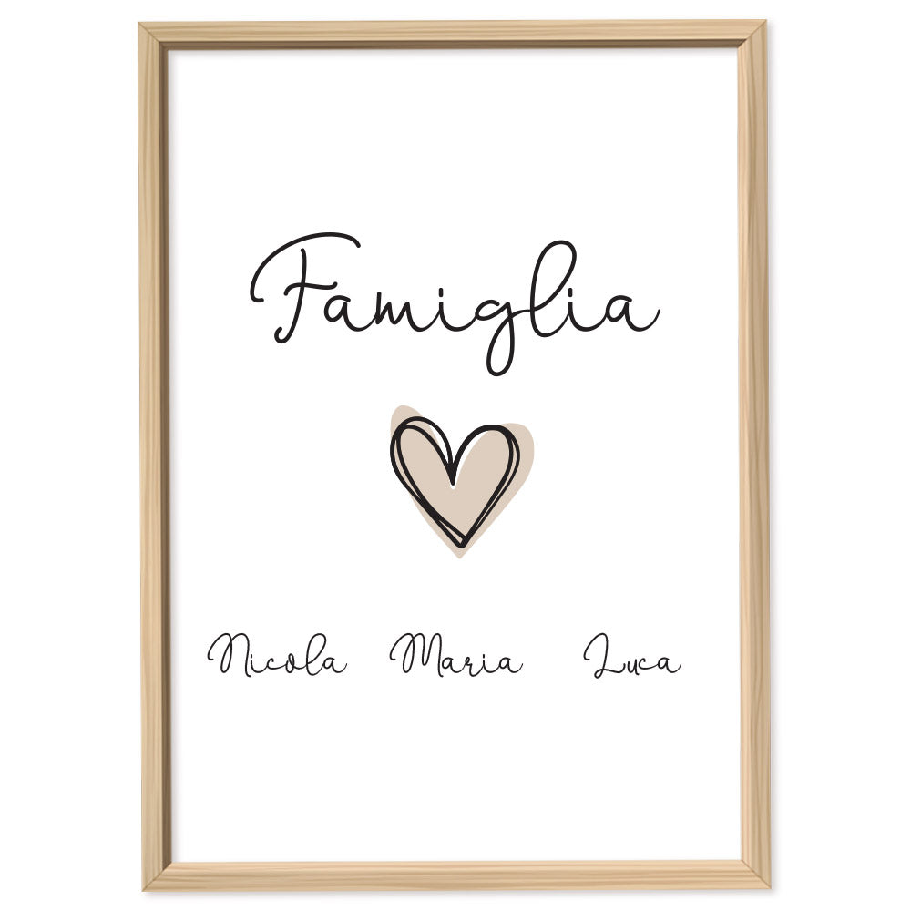 Poster Personalizzato Family