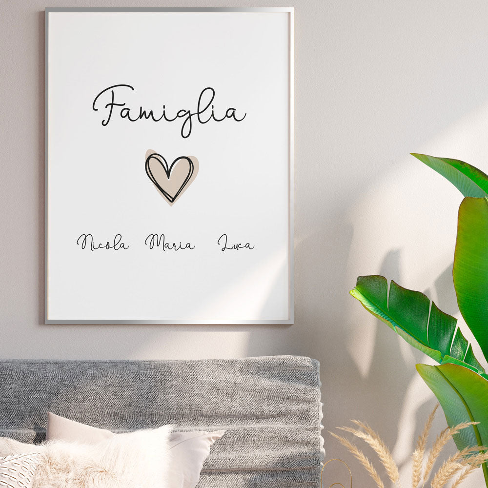 Poster Personalizzato Family