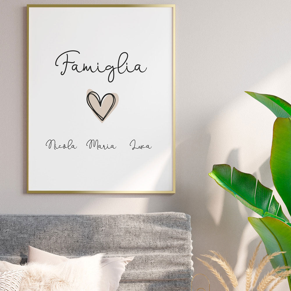 Poster Personalizzato Family