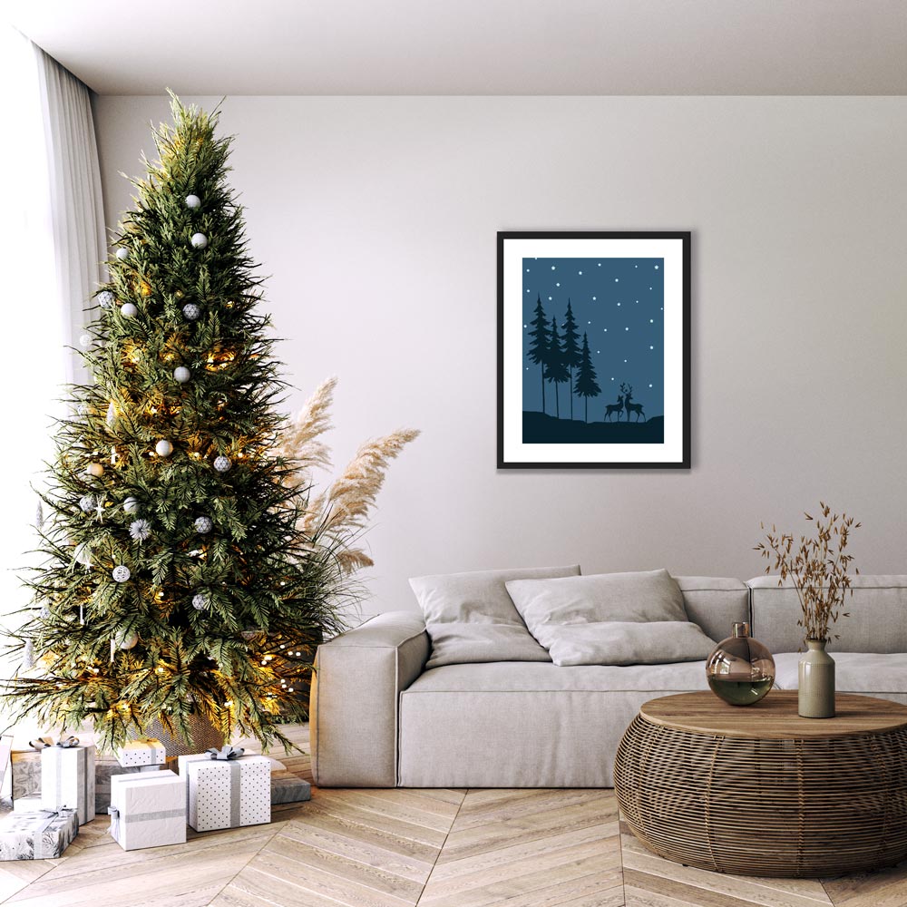 Poster Natalizio Christmas Night