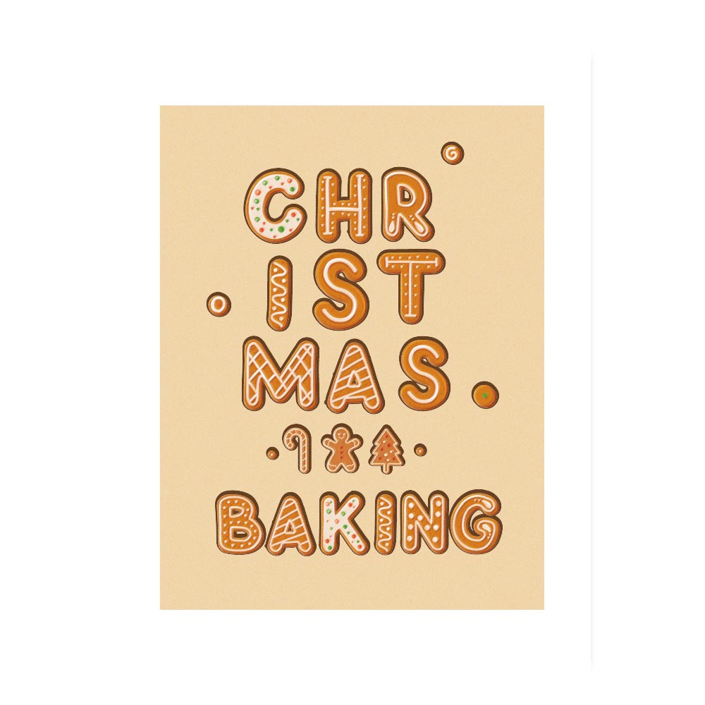 Poster Natalizio Christmas Baking