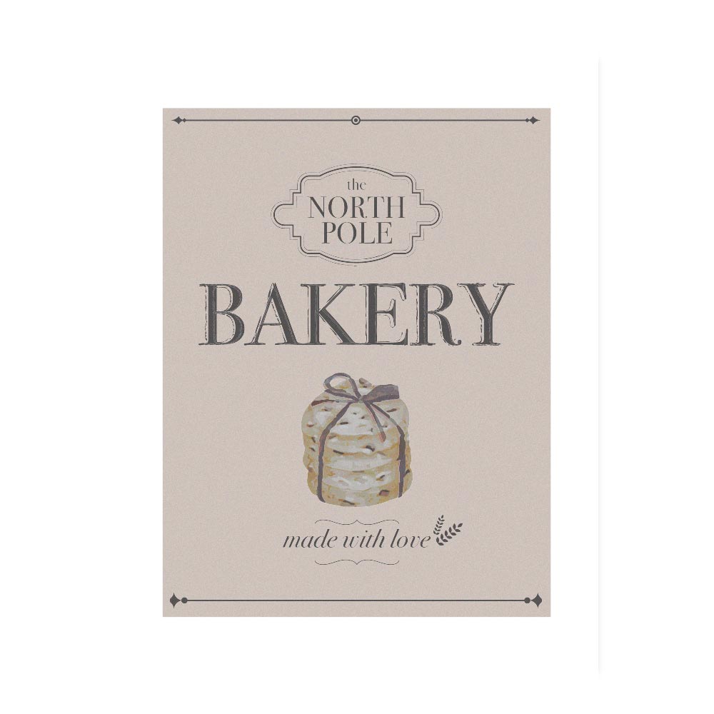 Poster Natalizio Bakery