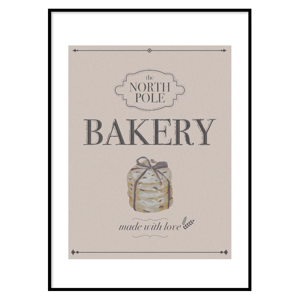 Poster Natalizio Bakery