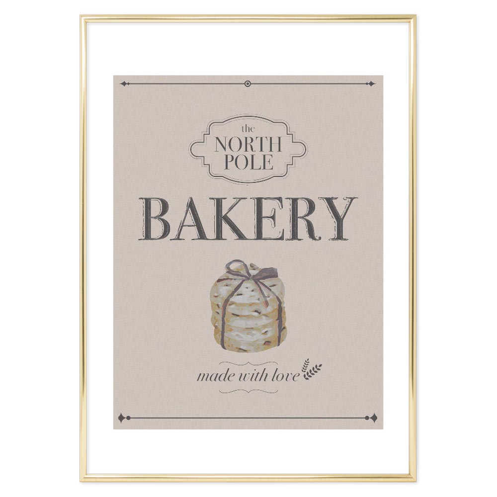 Poster Natalizio Bakery