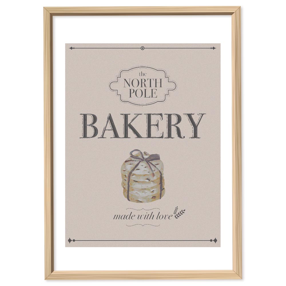 Poster Natalizio Bakery