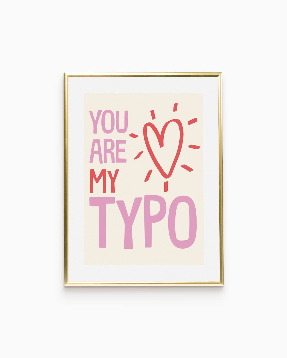 Poster You are my typo