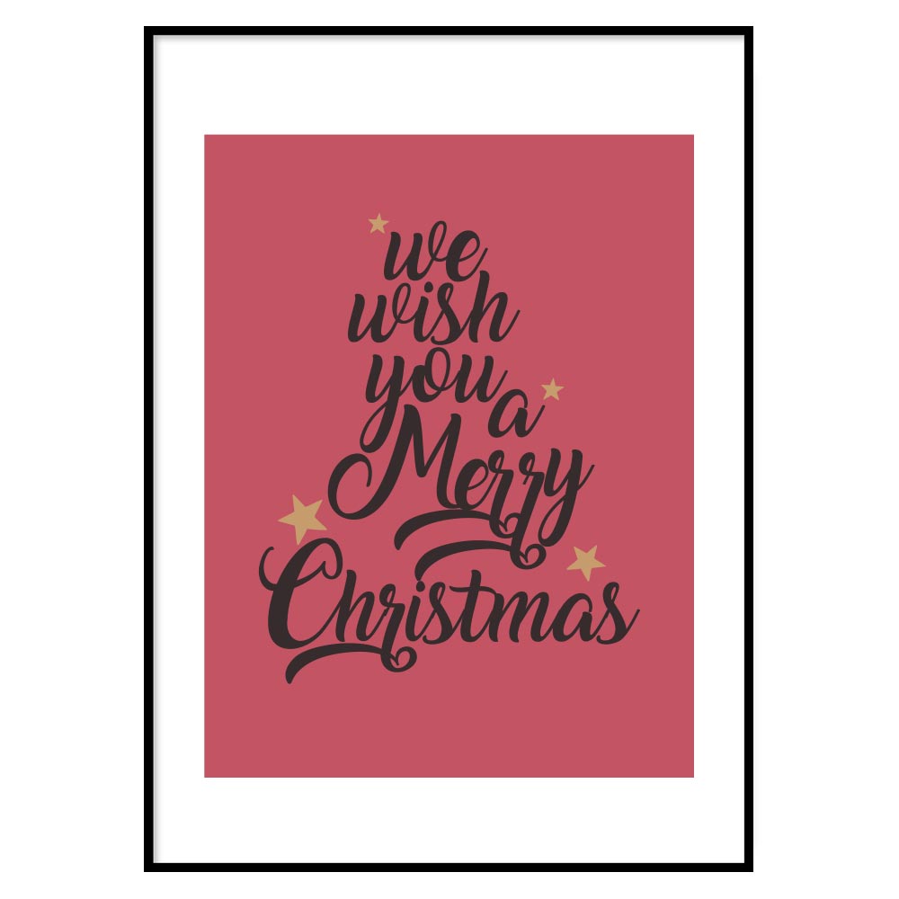 Poster Natalizio We Wish you