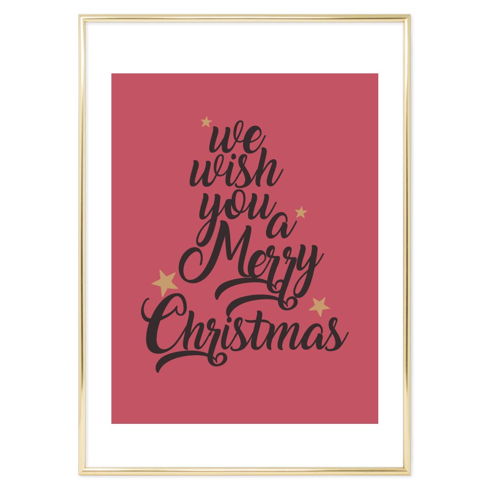 Poster Natalizio We Wish you
