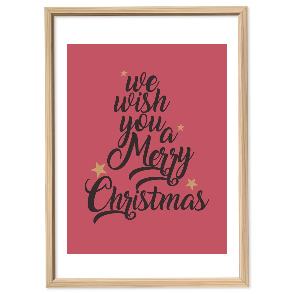 Poster Natalizio We Wish you