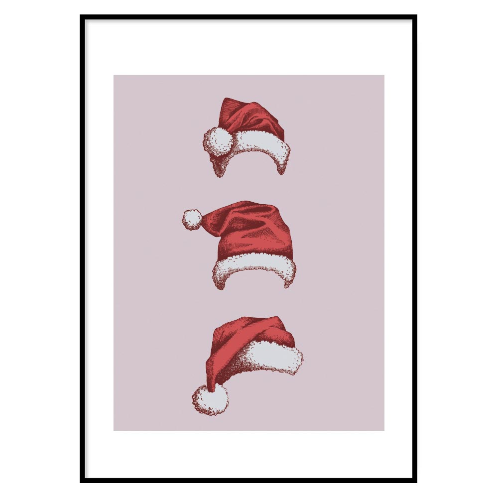 Poster Natalizio Christmas Hat