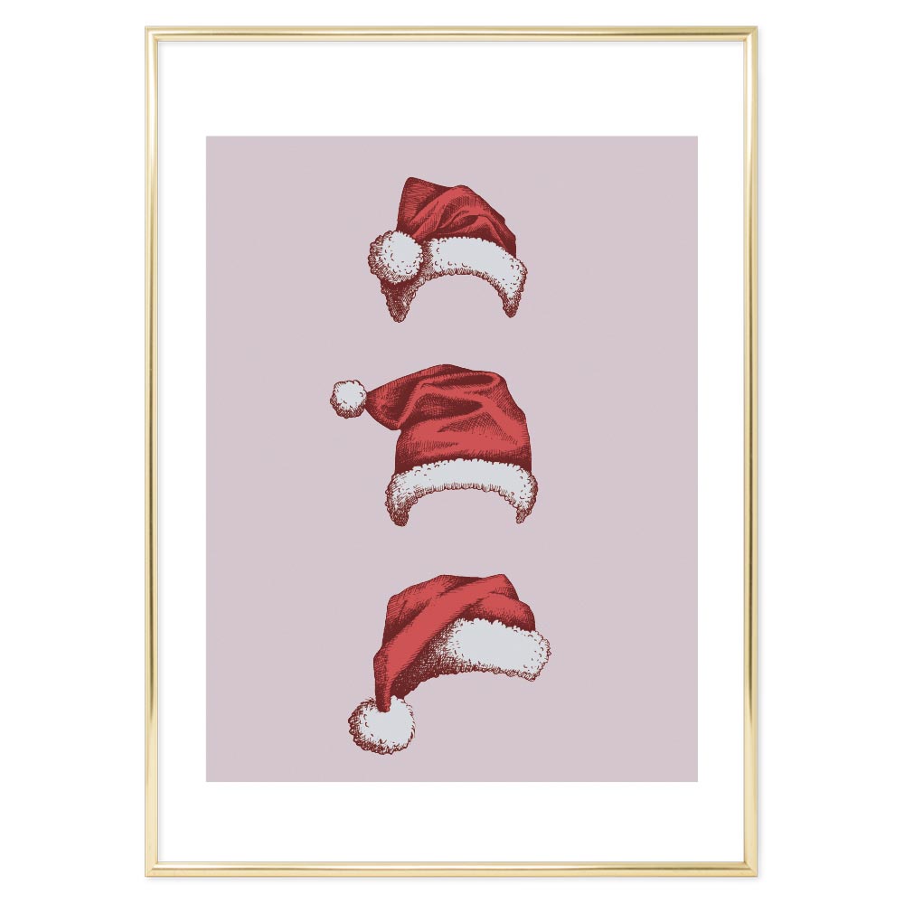 Poster Natalizio Christmas Hat