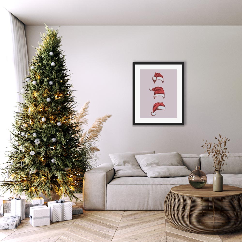 Poster Natalizio Christmas Hat