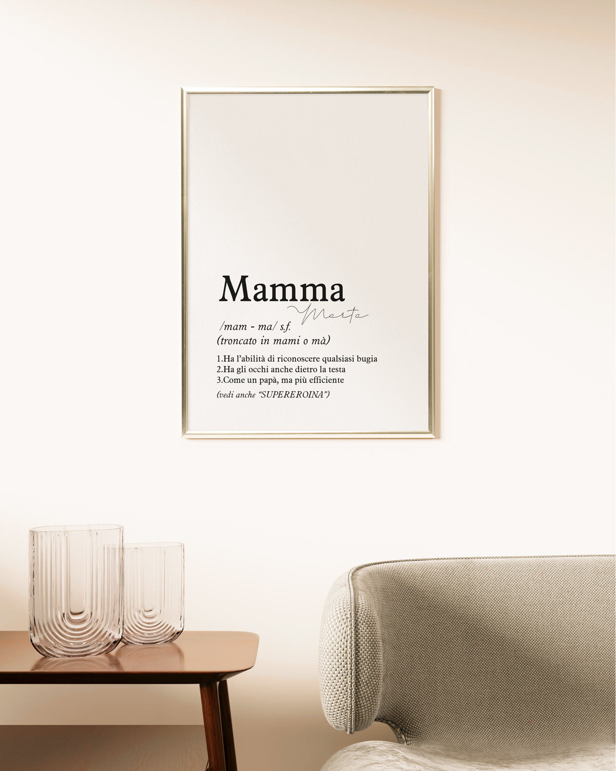 Poster Personalizzato Definizione di mamma
